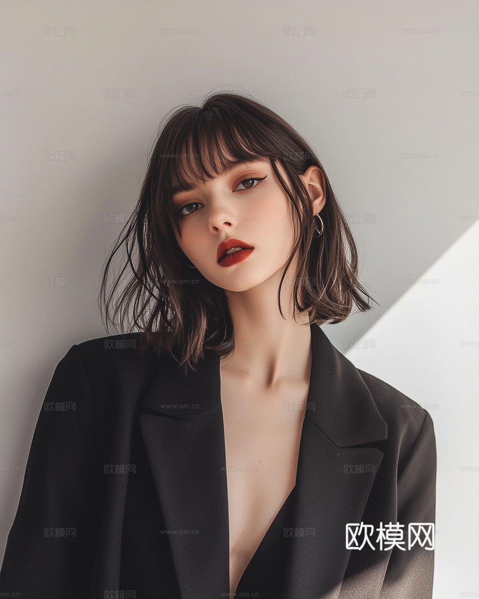 美女人物肖像挂画装饰画
