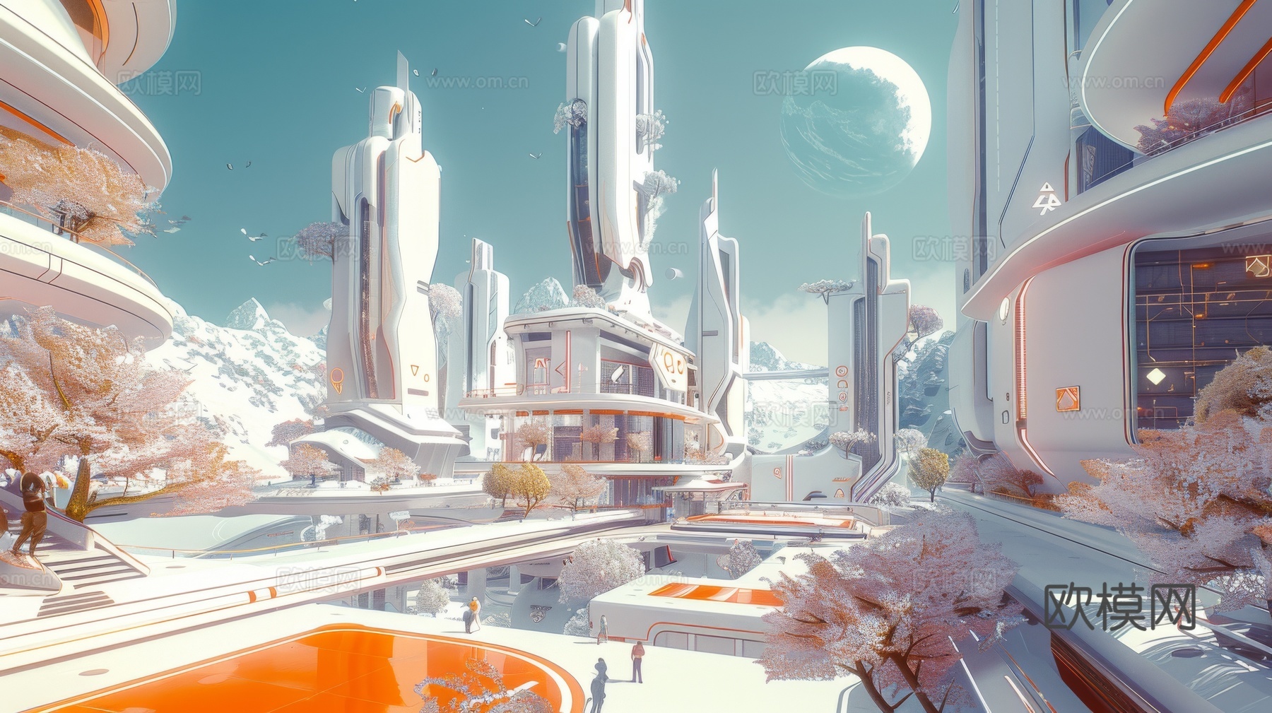 外景未来科幻城市下载（渲染图6）