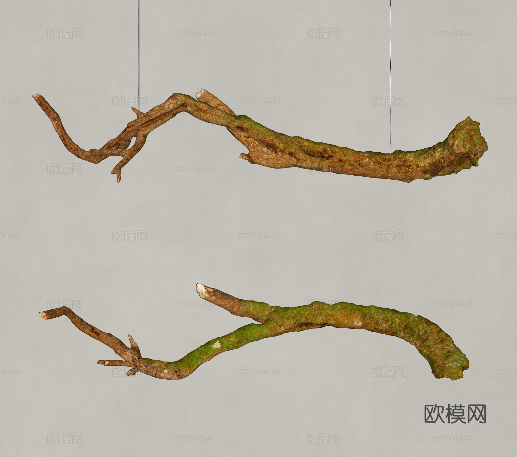 树枝挂饰 树枝墙饰 树枝吊饰su模型