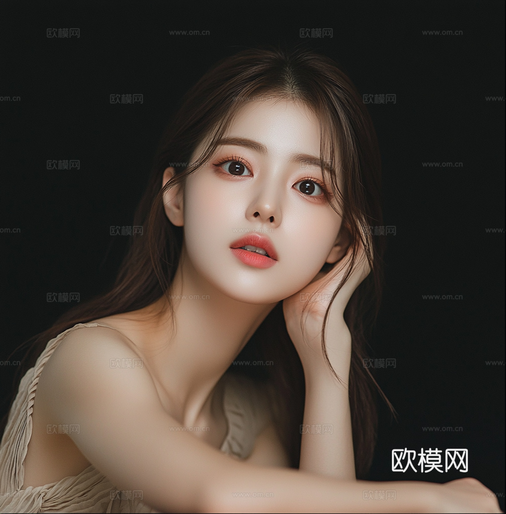 美女人物肖像挂画装饰画