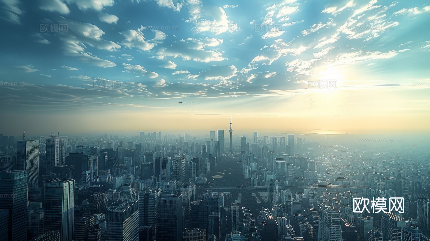 外景未来科幻城市下载（渲染图1）