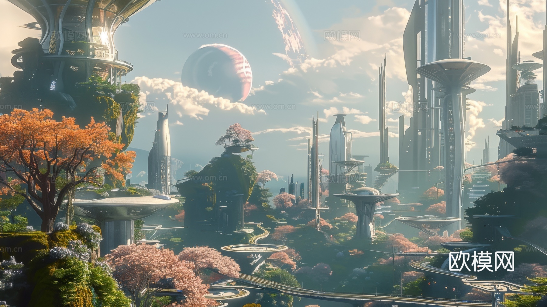 外景未来科幻城市下载（渲染图3）