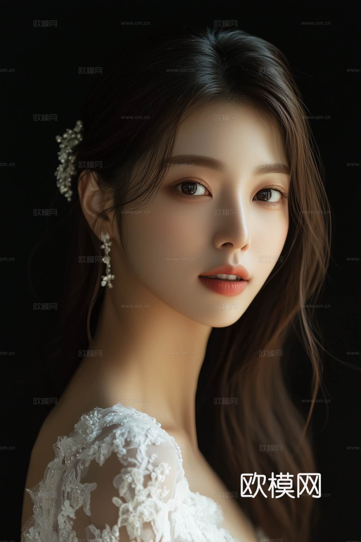 美女人物肖像挂画装饰画