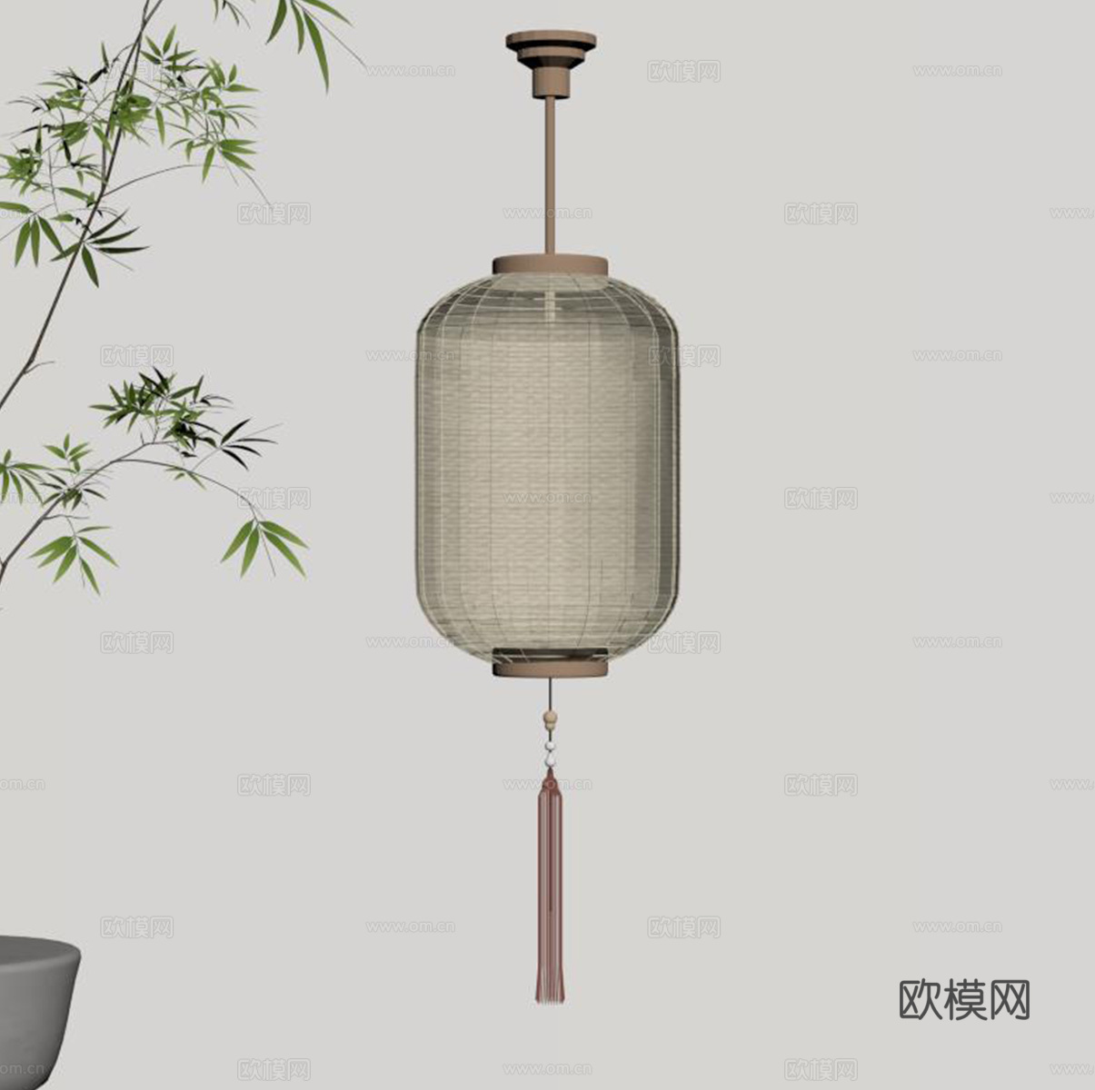 现代灯笼su模型
