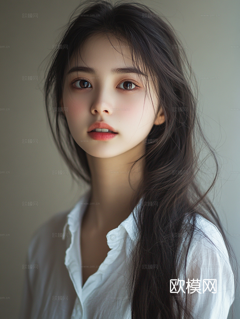 美女人物肖像挂画装饰画