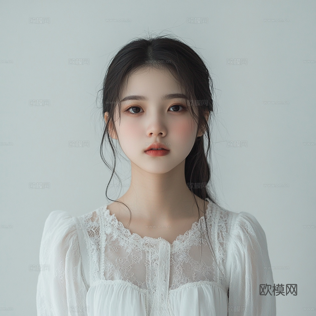 美女人物肖像挂画装饰画