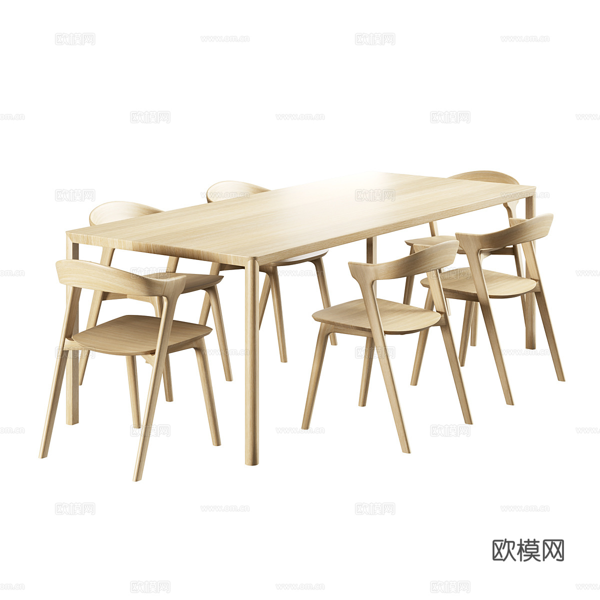 餐桌组合3d模型