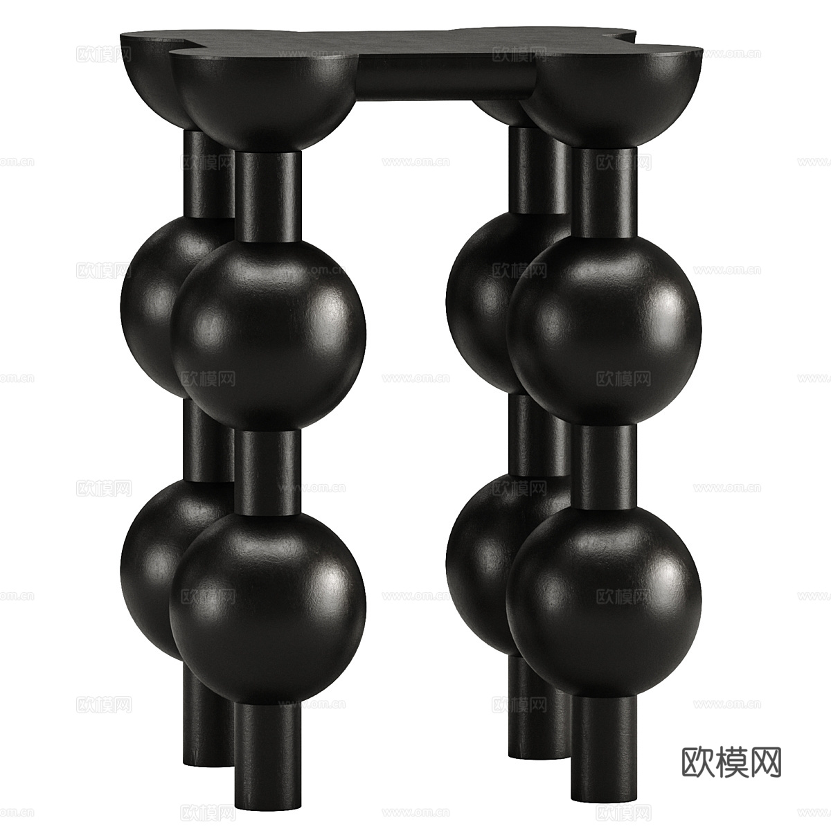 现代侘寂 Sohome 陶瓷咖啡桌3d模型
