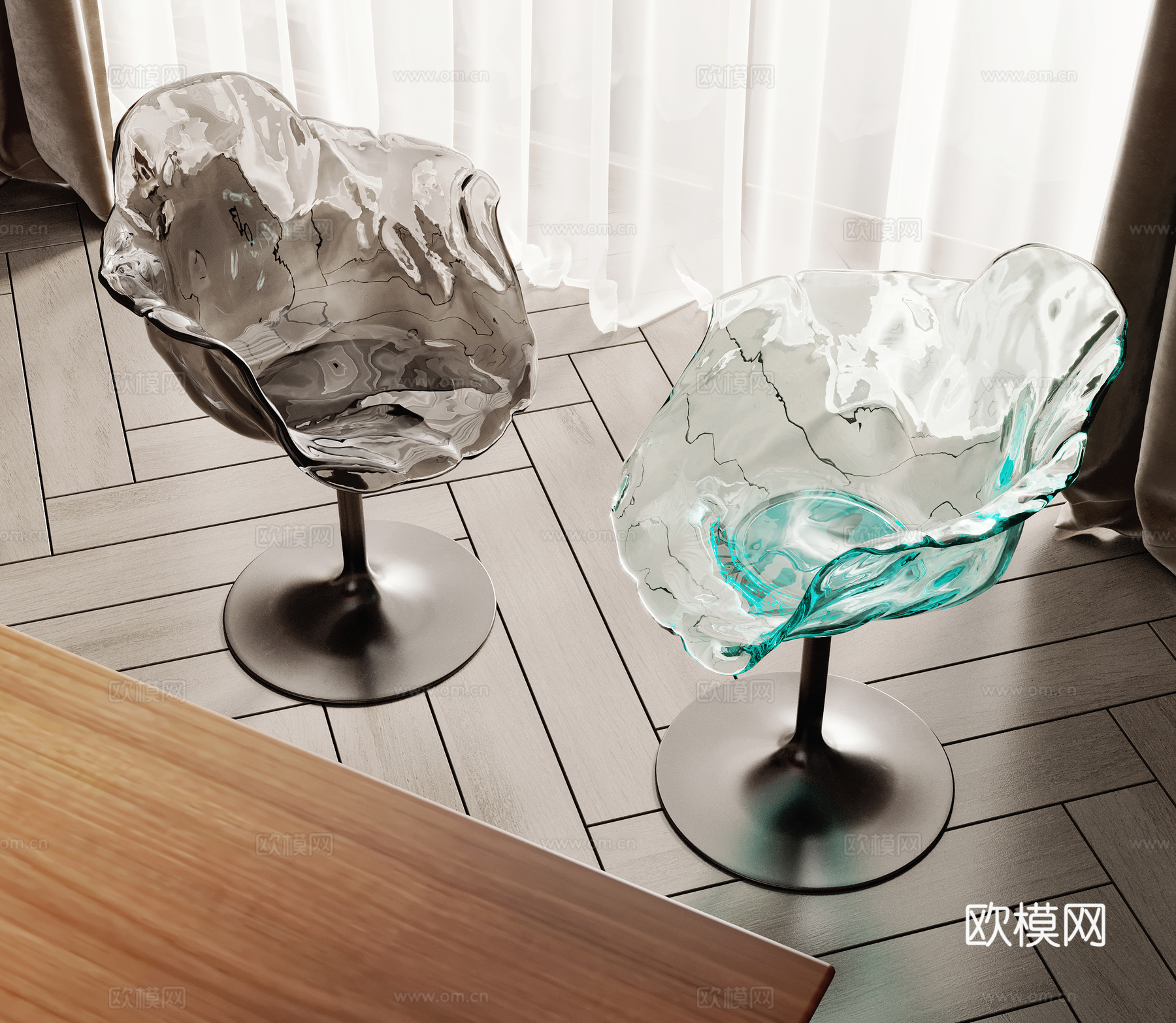 现代Edra餐椅3d模型