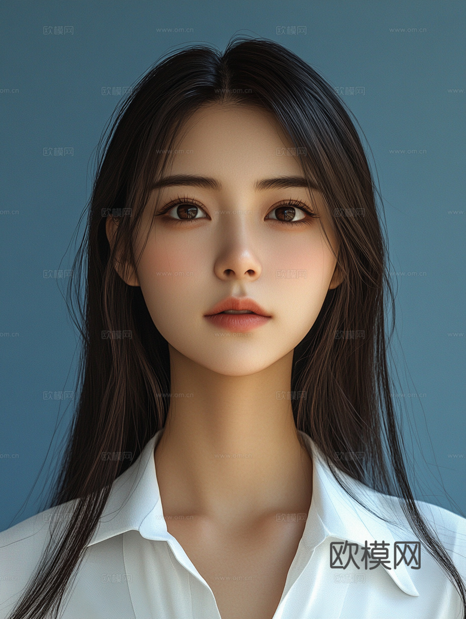 美女人物肖像挂画装饰画