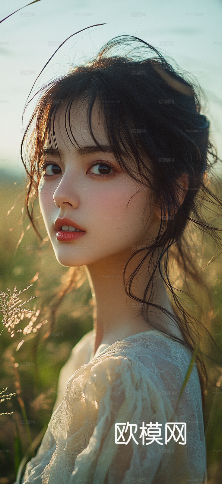 美女人物肖像挂画装饰画