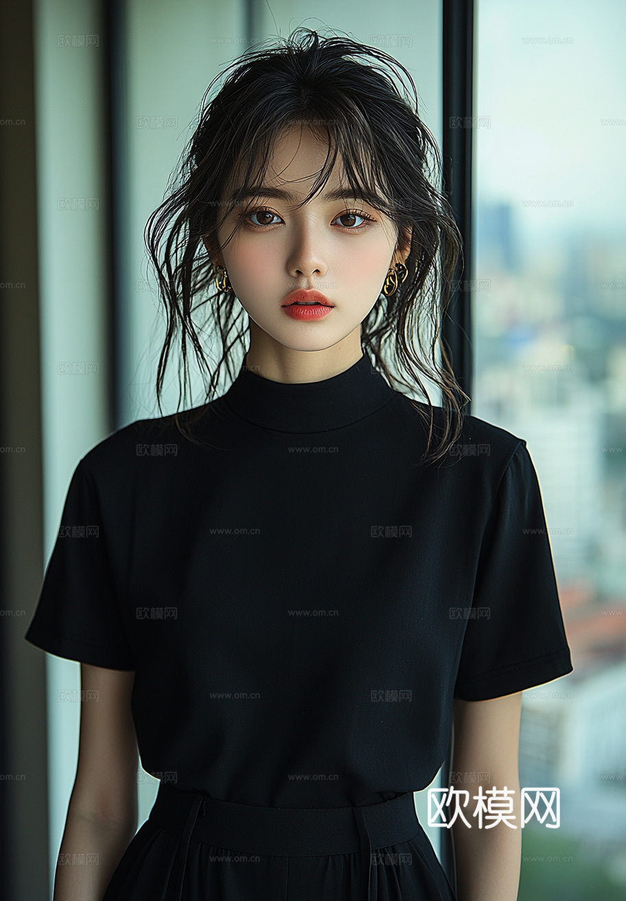 美女人物肖像挂画装饰画