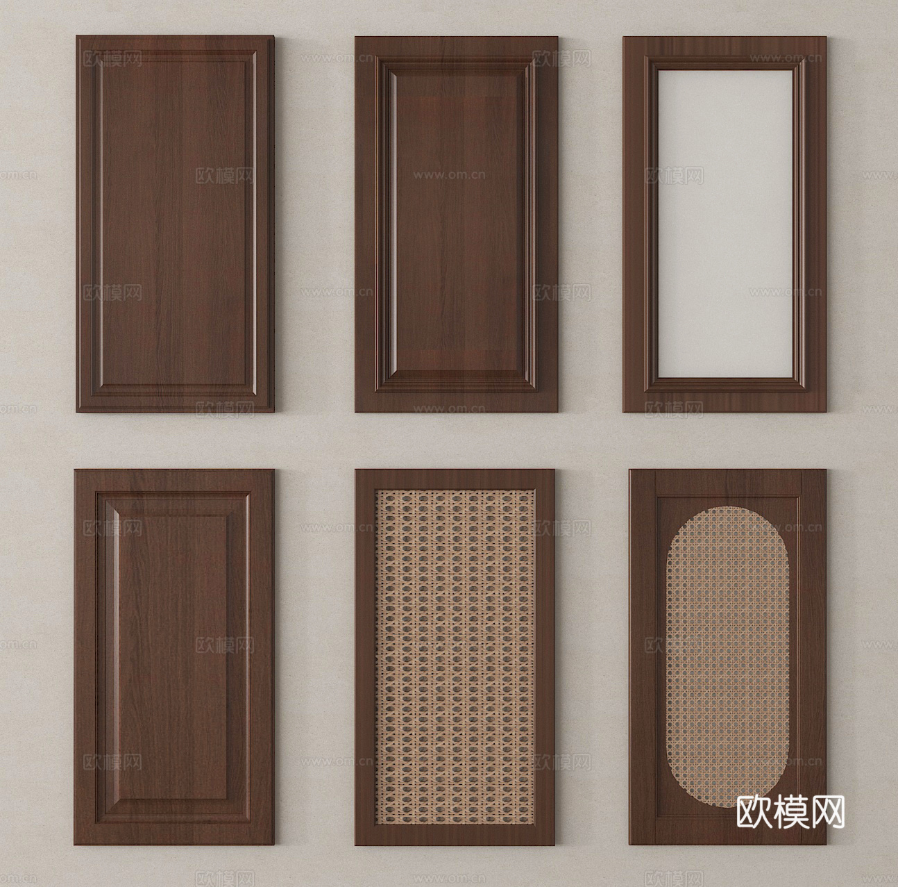 衣柜门板 柜门3d模型