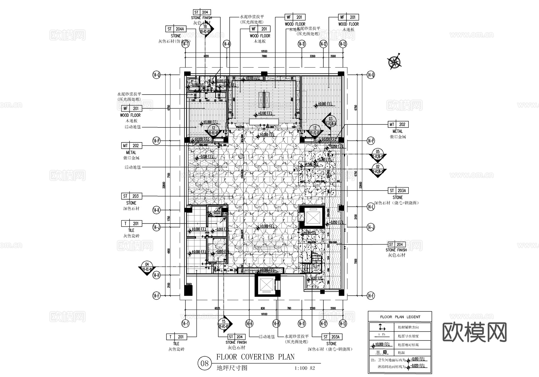 四层别墅 CAD施工图 家装私宅样板房 洋房豪宅 家装水电插cad施工图