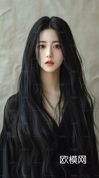 美女人物肖像挂画装饰画下载(渲染图5)