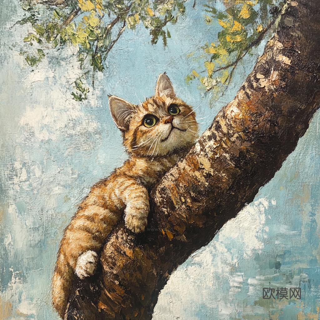 手绘动物装饰画