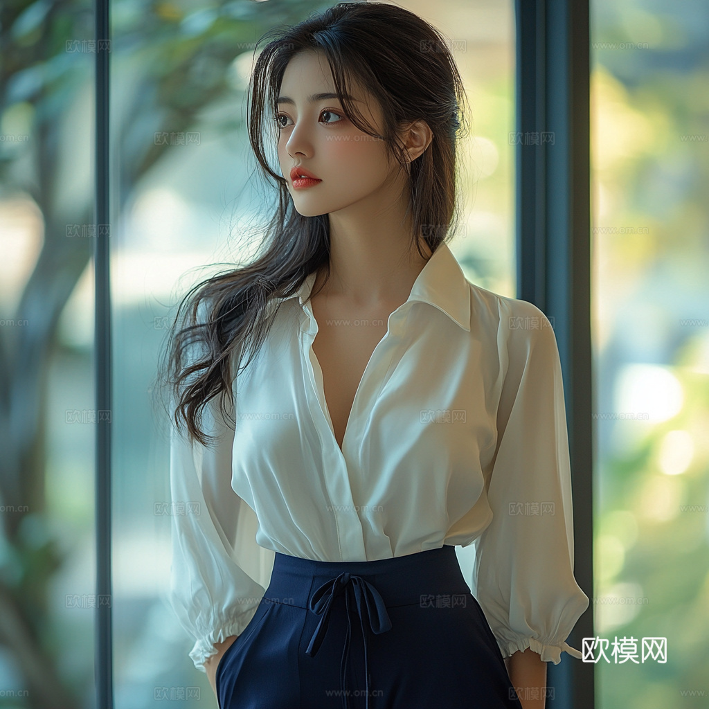 美女人物肖像挂画装饰画