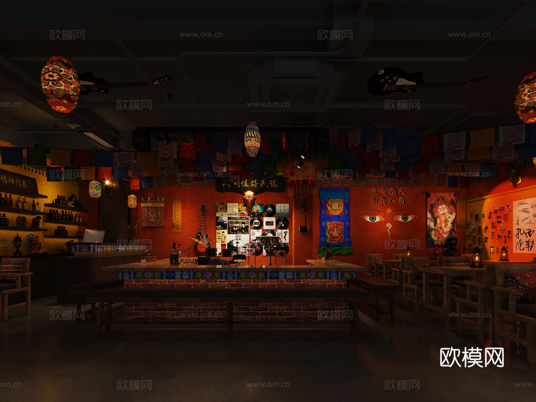 藏式小酒馆3d模型