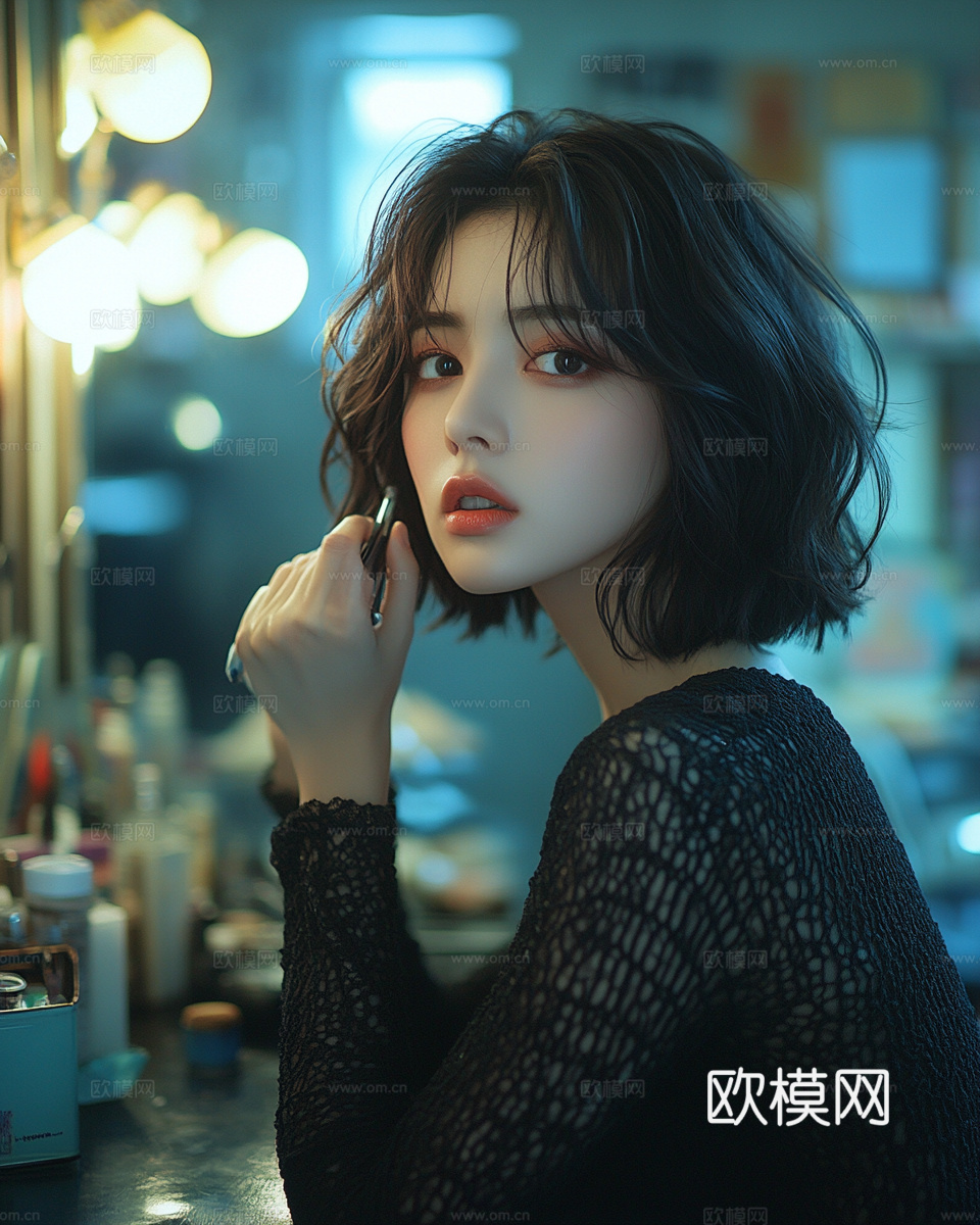 美女人物肖像挂画装饰画