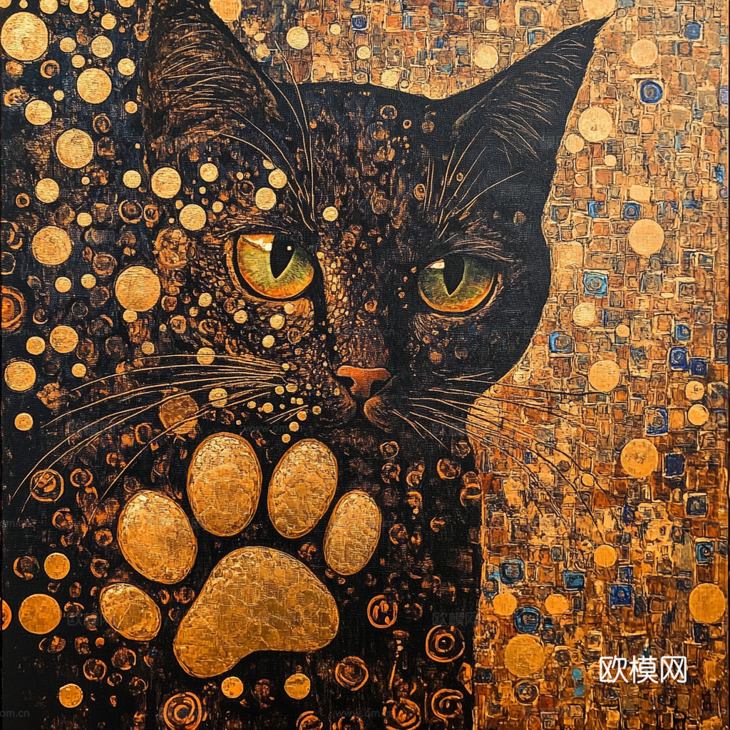 手绘动物装饰画