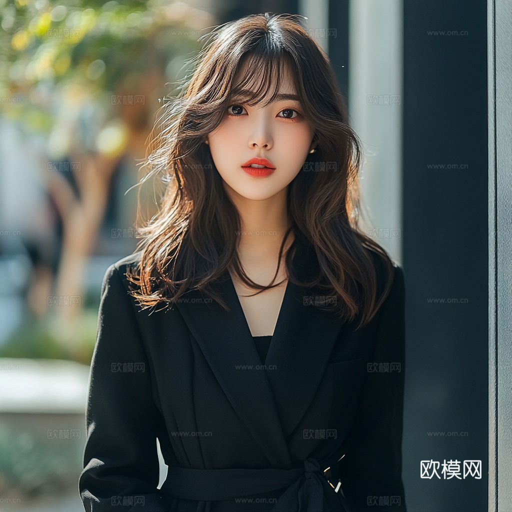 美女人物肖像挂画装饰画下载（渲染图1）