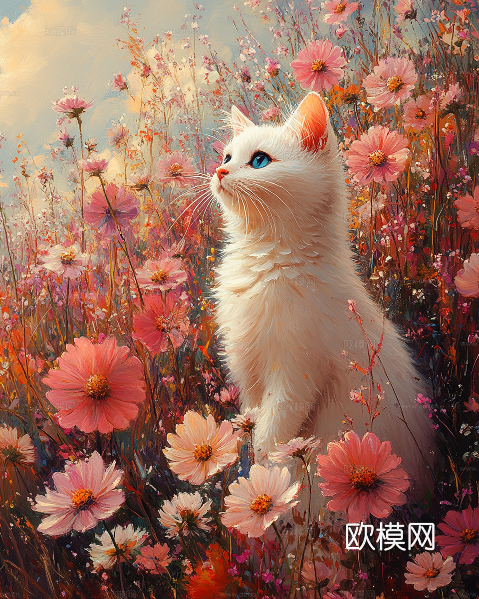 手绘动物装饰画