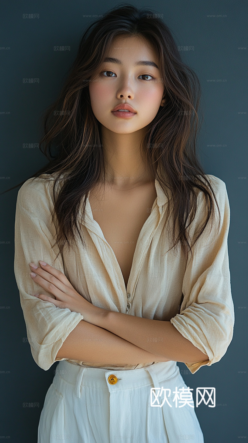 美女人物肖像挂画装饰画
