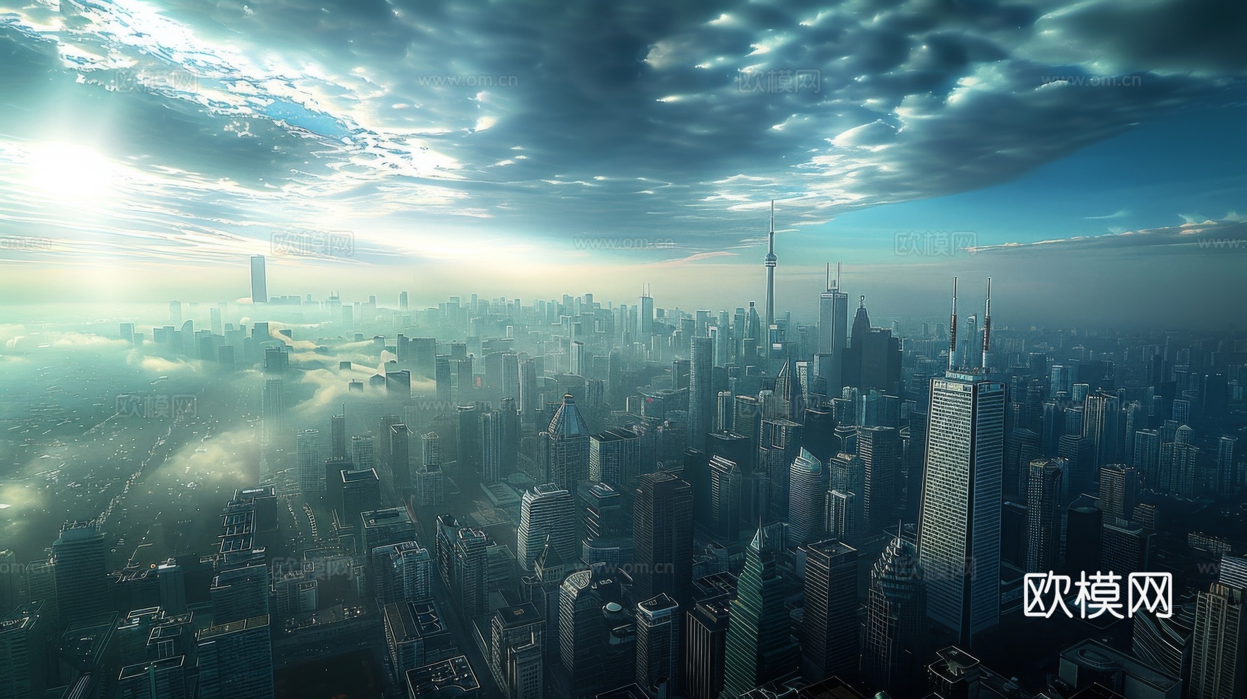 外景未来科幻城市下载（渲染图6）