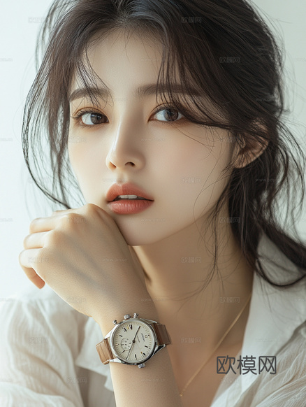 美女人物肖像挂画装饰画下载(渲染图4)