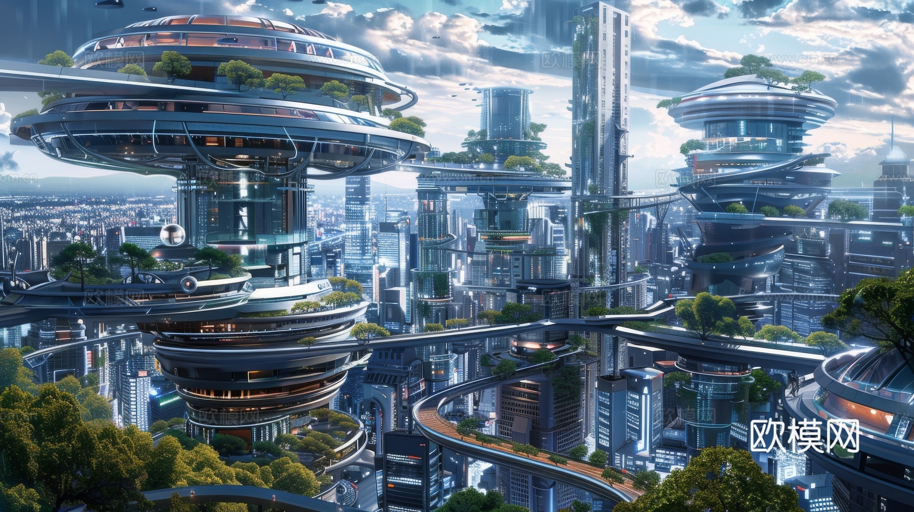 外景未来科幻城市下载（渲染图1）