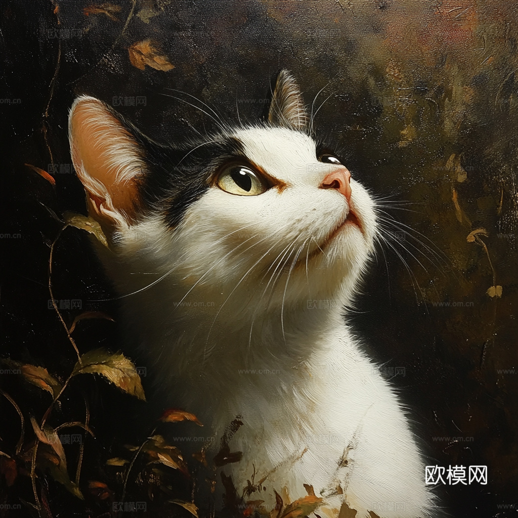 手绘动物装饰画