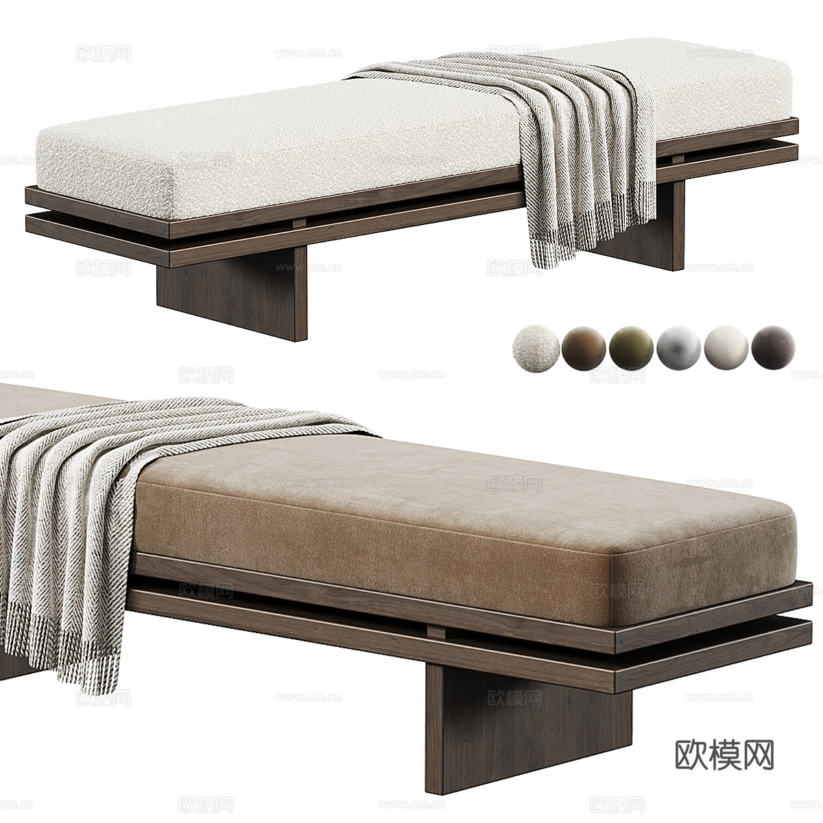 沙发凳3d模型