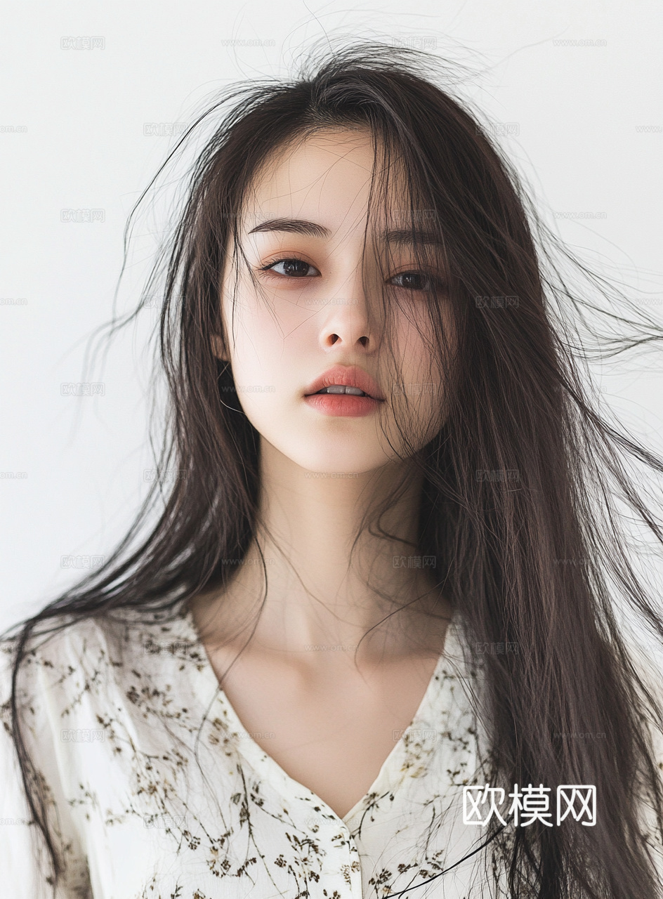 美女人物肖像挂画装饰画
