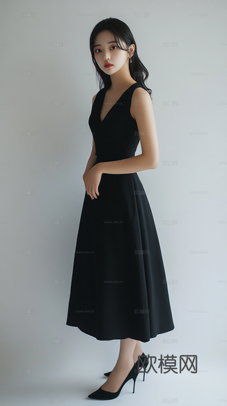 美女人物肖像挂画装饰画下载(渲染图4)