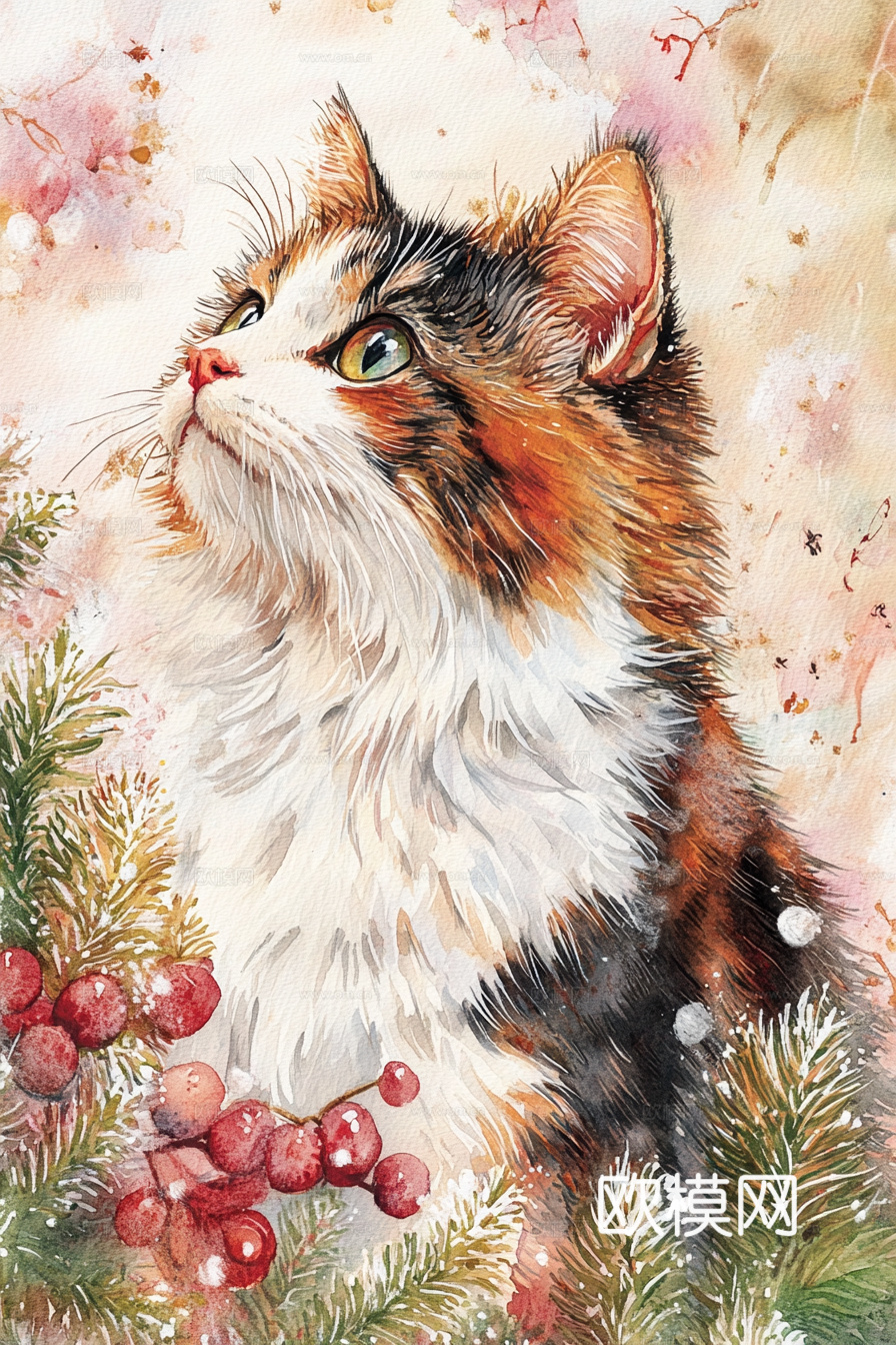 手绘动物装饰画