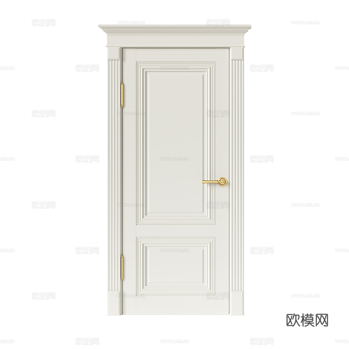 美式法式室内套装门3d模型