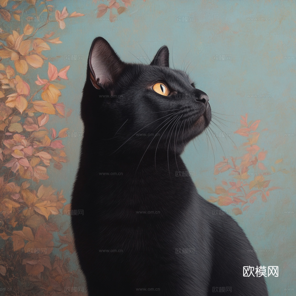 手绘动物装饰画