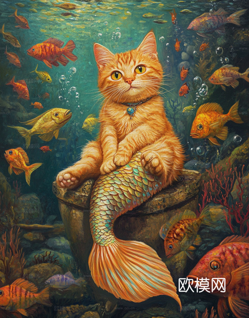 手绘动物装饰画