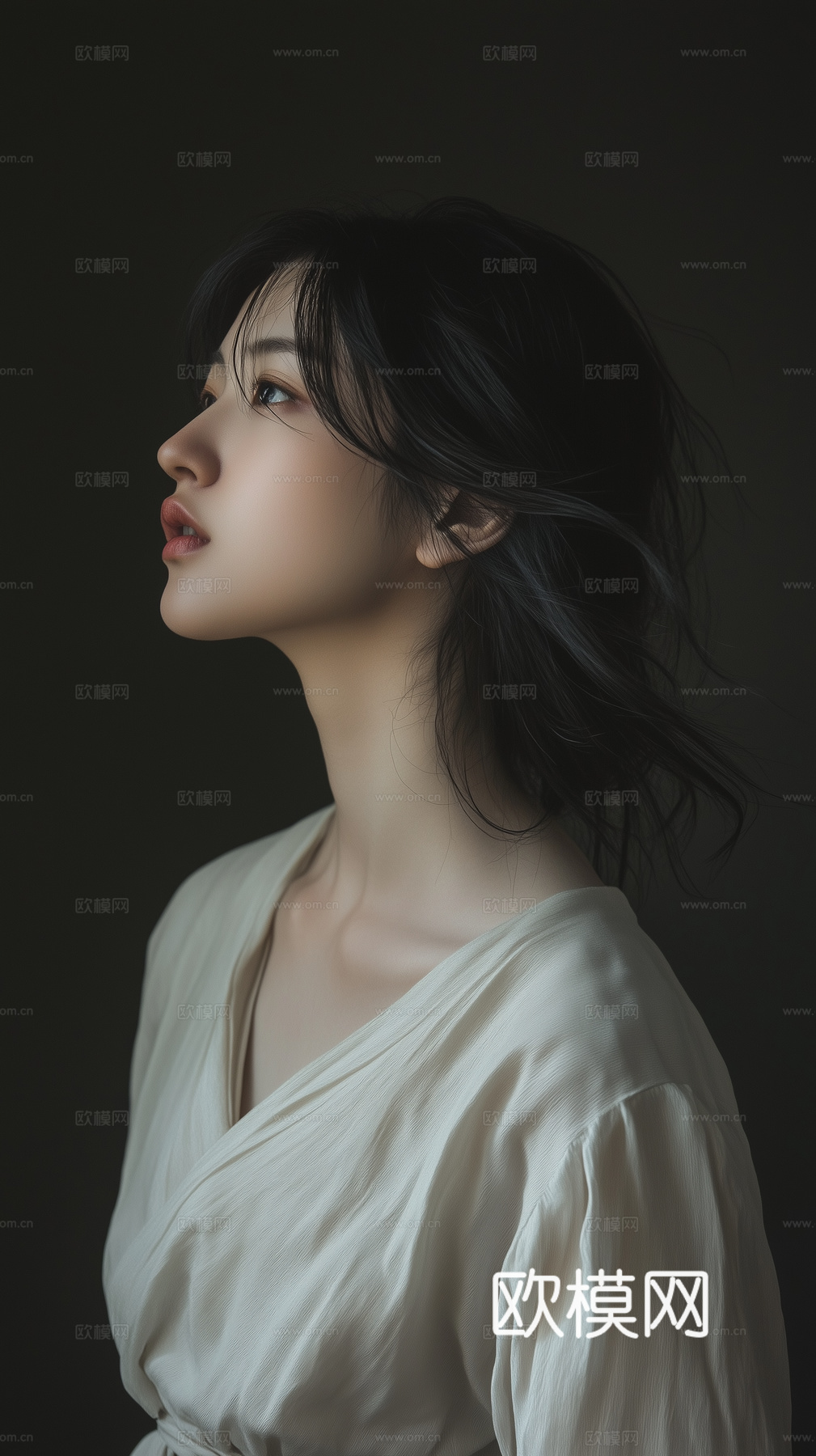 美女人物肖像挂画装饰画下载（渲染图8）