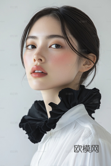 美女人物肖像挂画装饰画下载(渲染图6)
