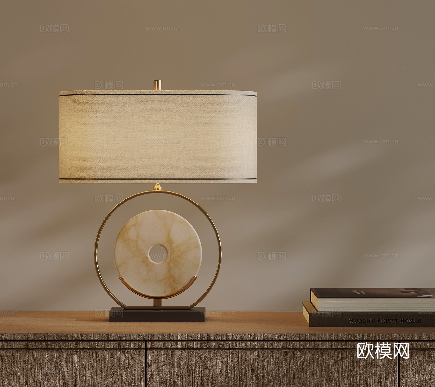 台灯 新中式台灯3d模型