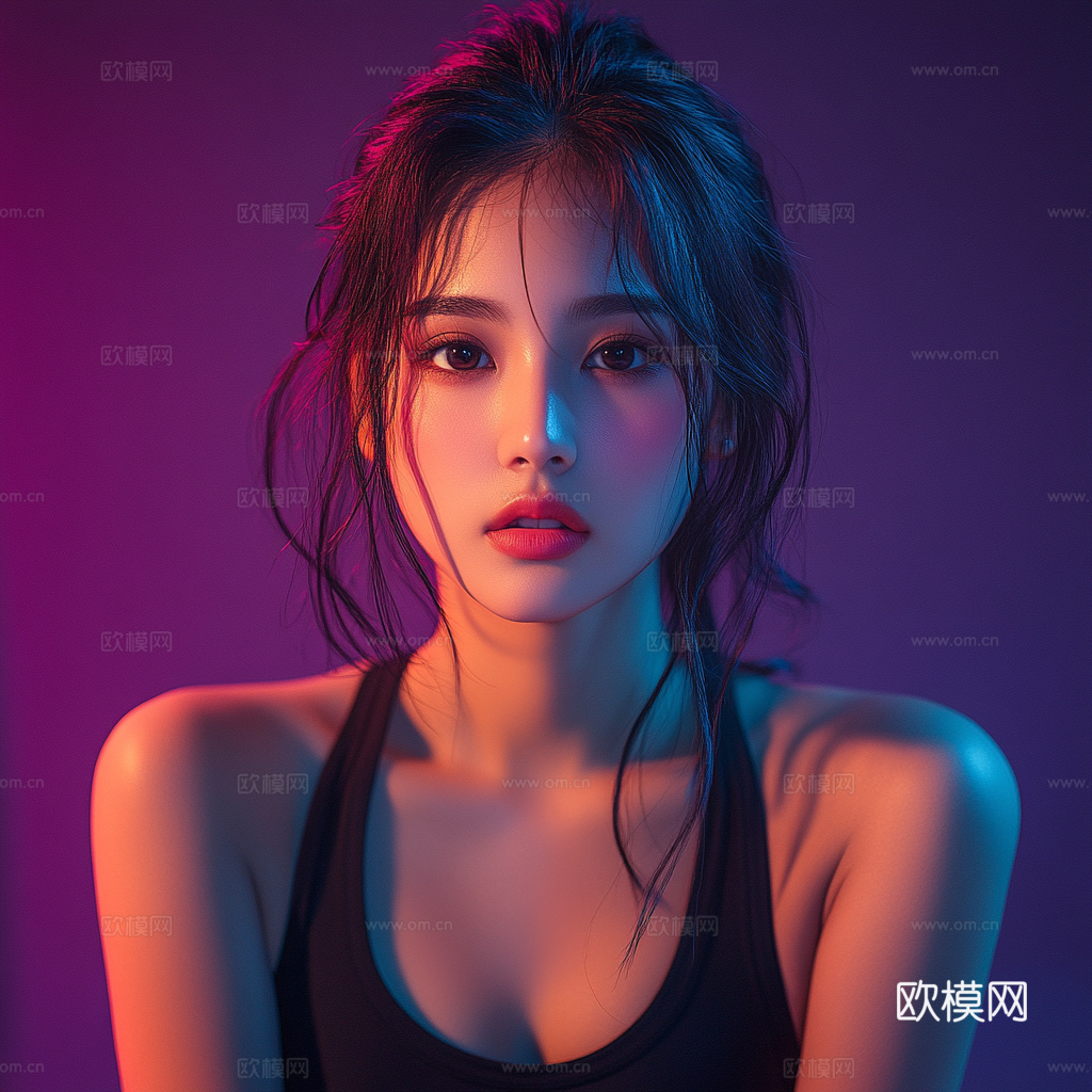 美女人物肖像挂画装饰画