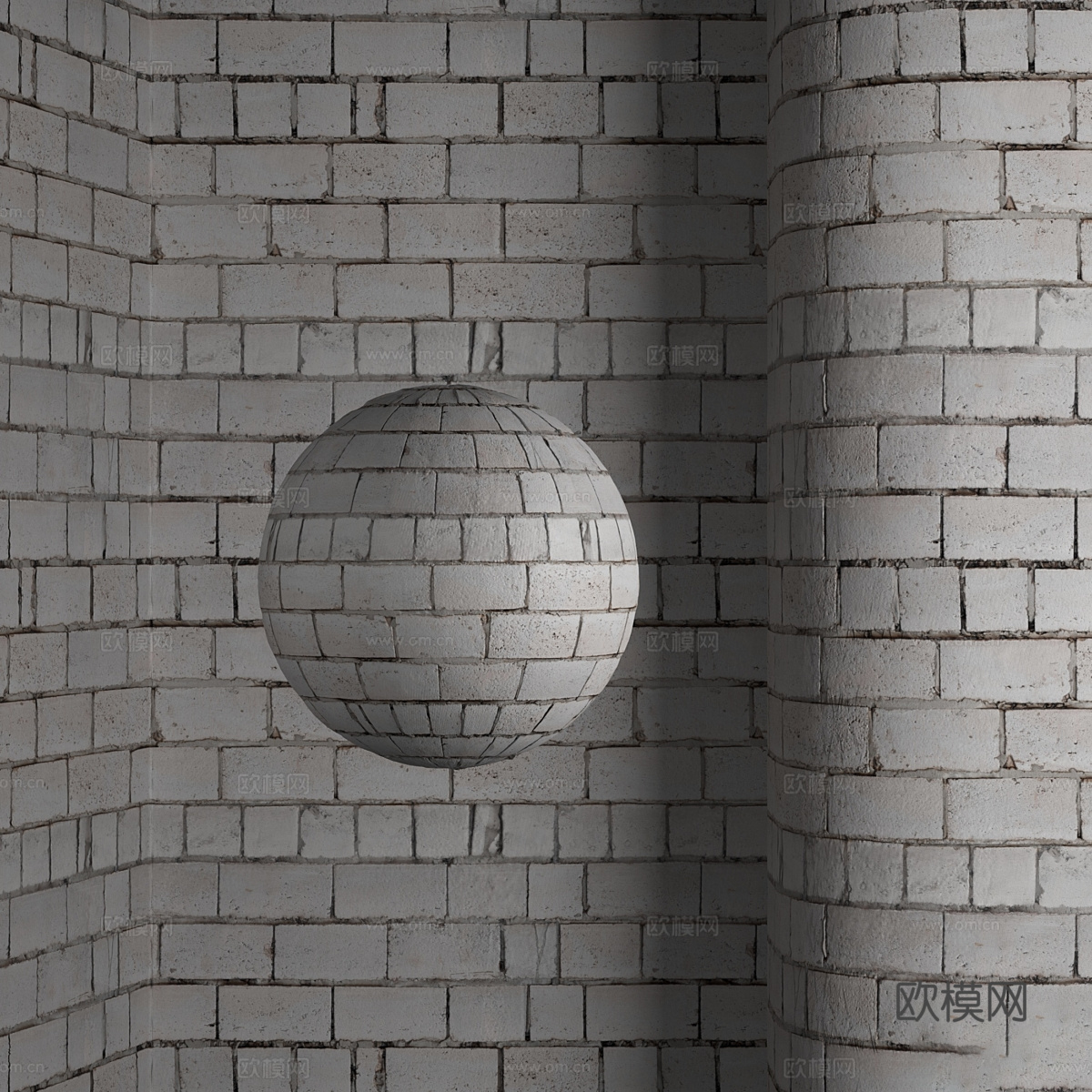 砖墙3d模型