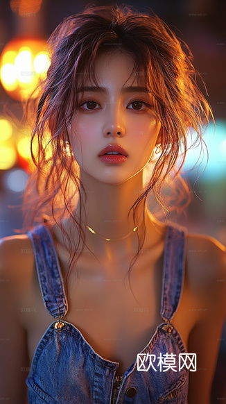 美女人物肖像挂画装饰画下载(渲染图7)