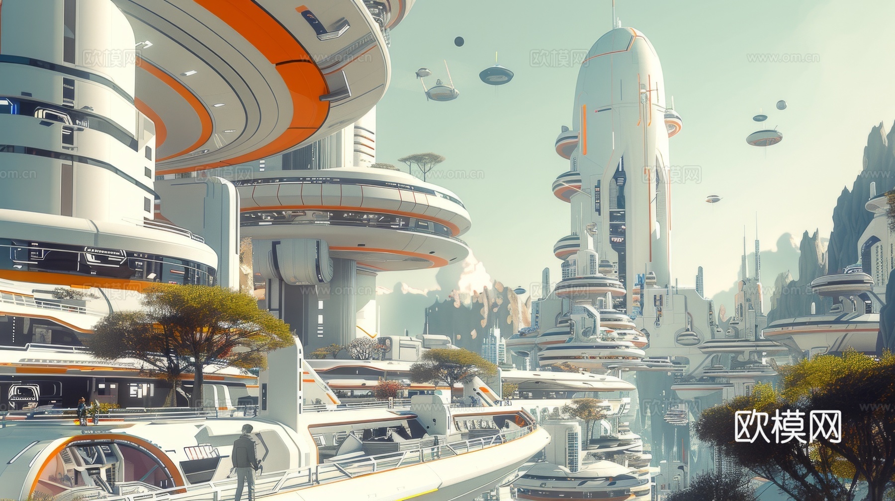 外景未来科幻城市下载（渲染图1）
