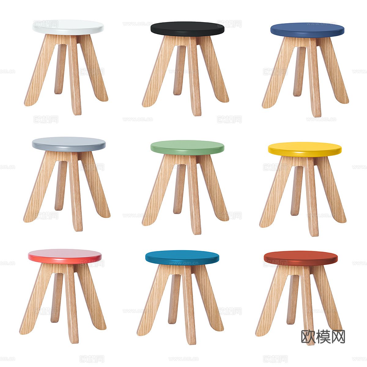 凳子 椅子 板凳3d模型