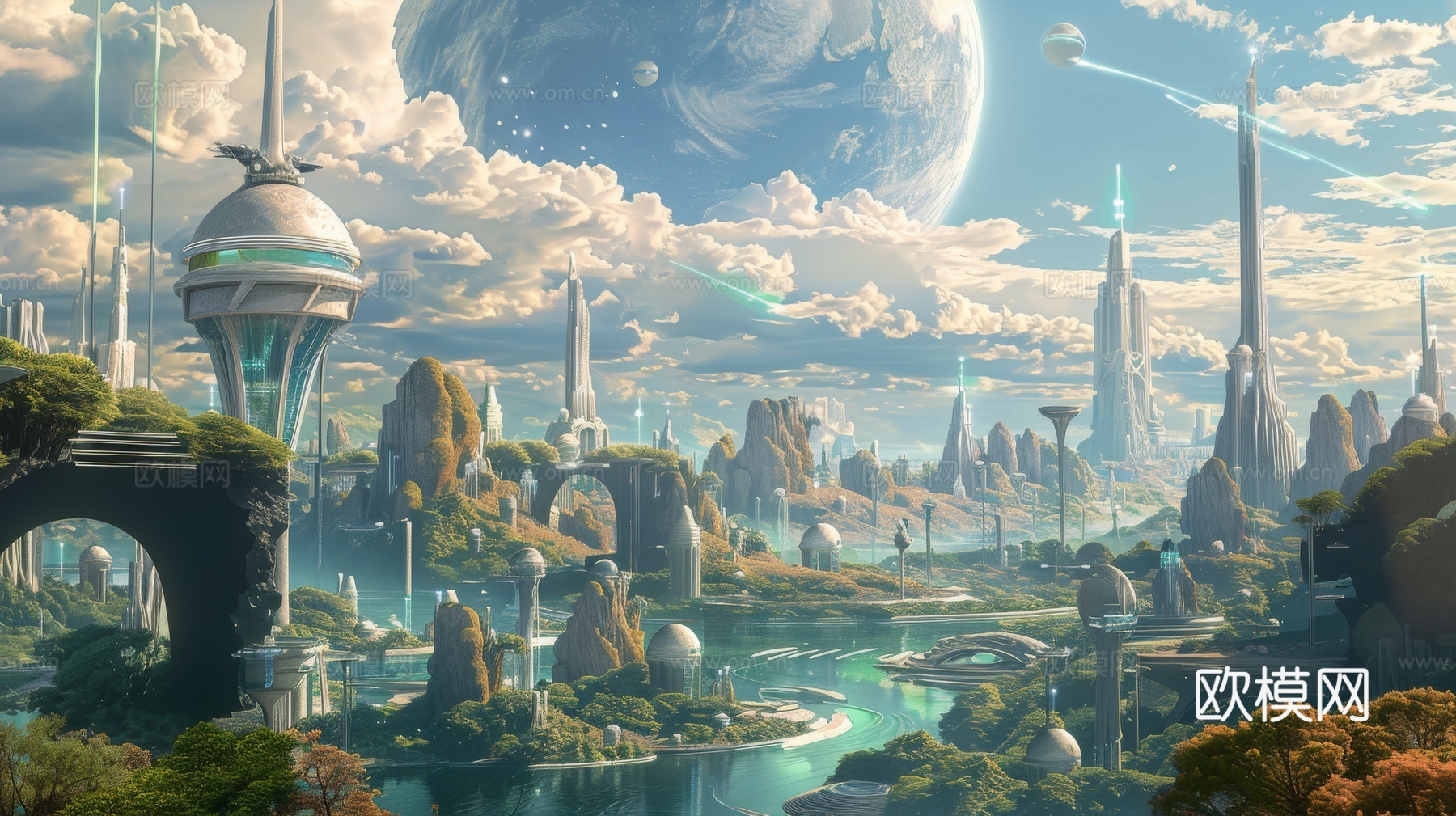 外景未来科幻城市下载（渲染图2）