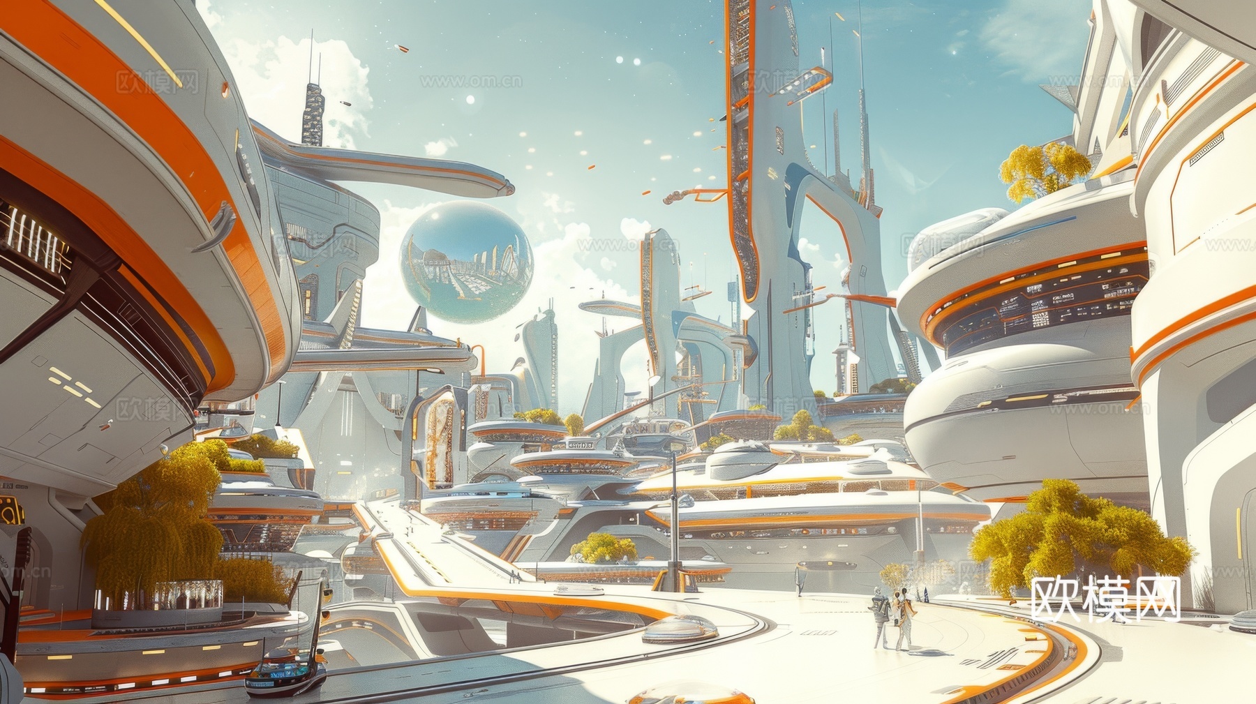 外景未来科幻城市下载（渲染图7）