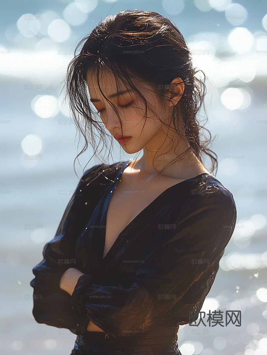 美女人物肖像挂画装饰画