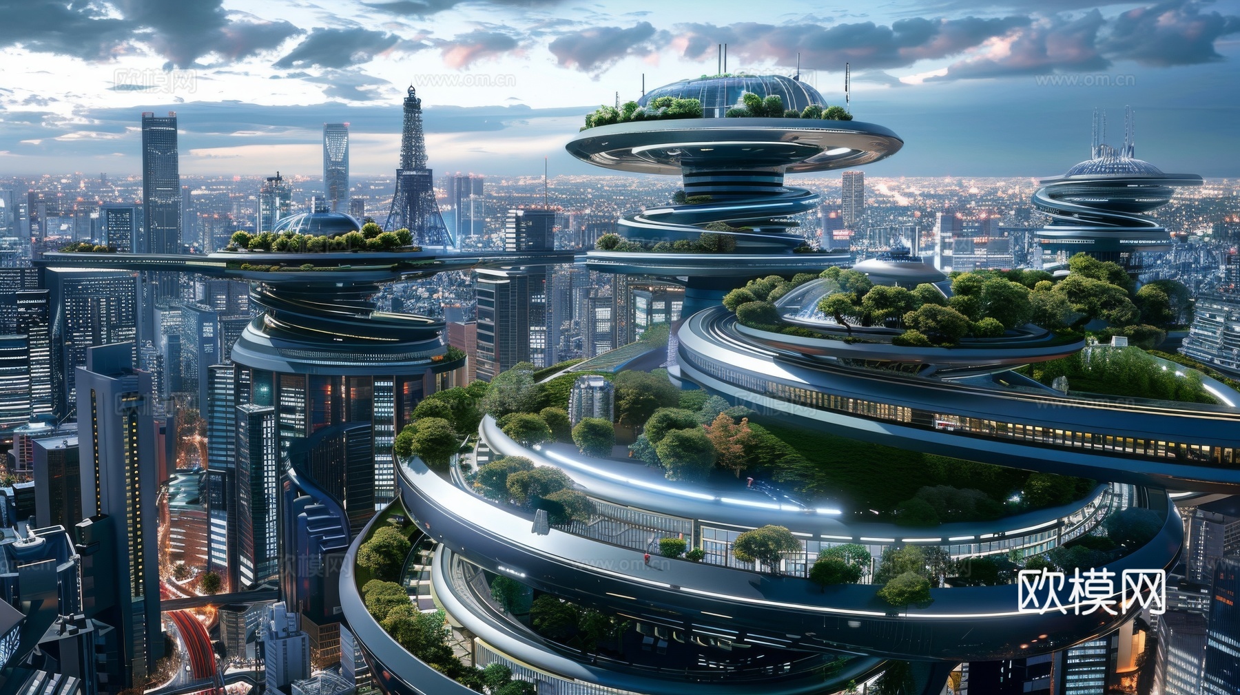 外景未来科幻城市下载（渲染图5）